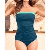Aqua Eve Bandeau Swimsuits for Women Two Piece Bathing Suits