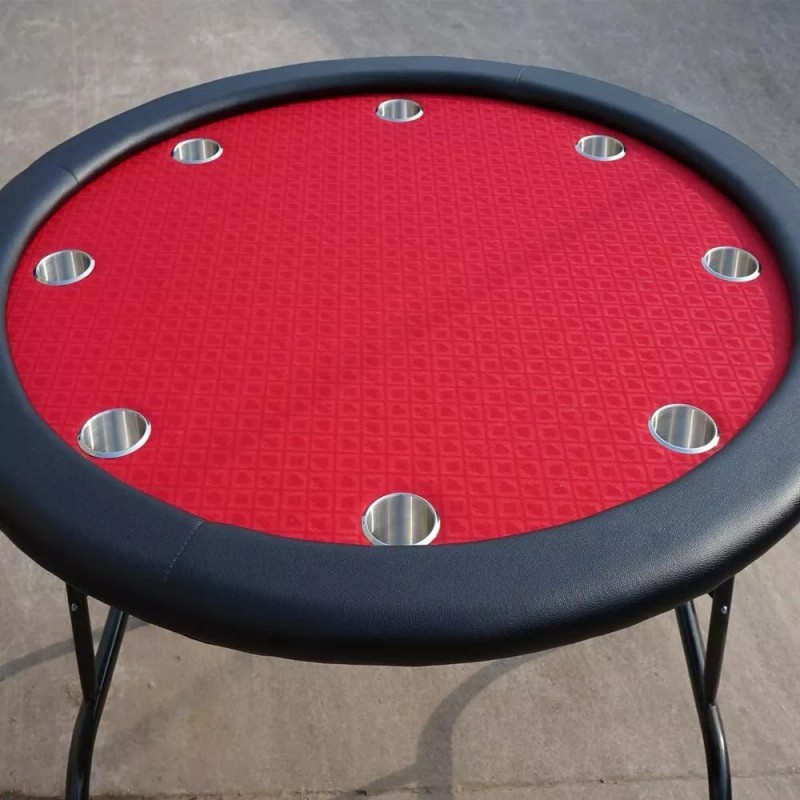 Red Suited Speed Cloth Poker Table Felt 100% Polyester 120x60