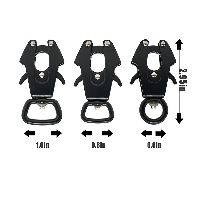 Heavy Duty Dog Leash Clips - Small Quick Release and