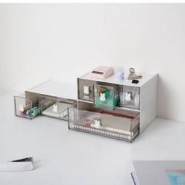 Drawer-type desk organizer, accessory organizer, wide box High type 1 compartment type