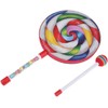 Lollipop Drum Kids Drum Hand Drum Musical Instrument Toy (8")