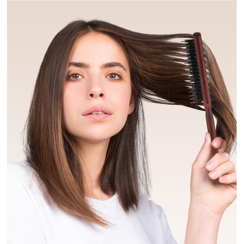 2 Pack Back Combing Brushes, Backcombing Brush, Sleek Hair Brush