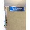 Cubicle Nameplate Holders - Two Sided (10" x 2" x