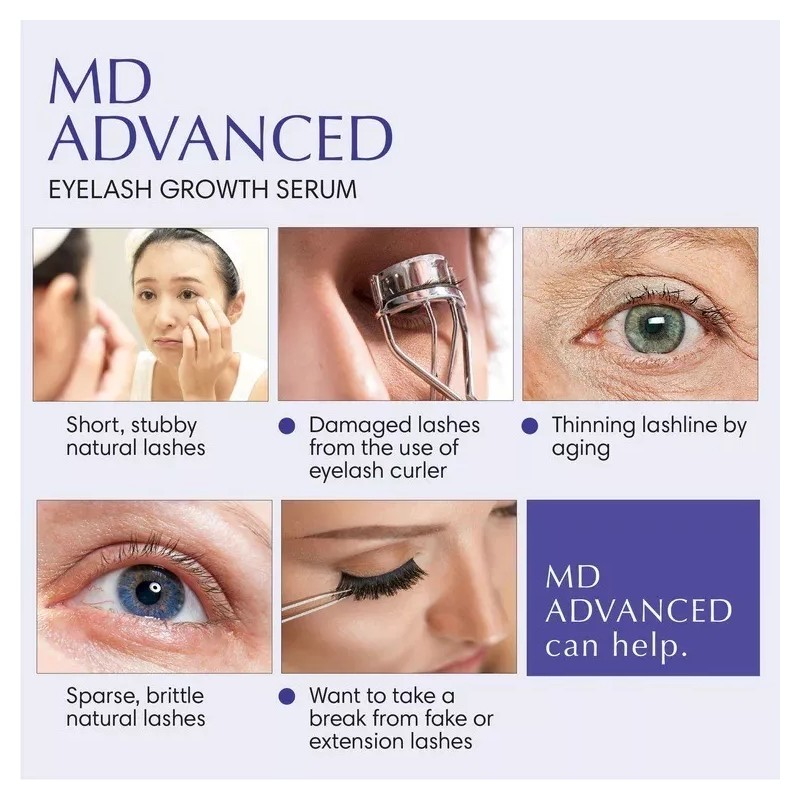 BL Lashes Suero De Crecimiento De Pestañas Avanzado Md Advanced