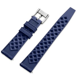 Niziruoup Watch Band FKM Rubber Watch Strap Quick Release Tropical Style Fluororubber 18mm 20mm 22mm Soft Breathable Durable Original Rubber Watch Strap Bracelet Replacement Band for Men Women