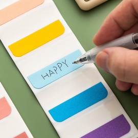 Mirhua Index Sticky Notes, 120 Sheets, Easy to Write, Index Stickers, Cleanly Removable, 6 Colors, Notes, Classification, Document Organization, Office Supplies (M Size)