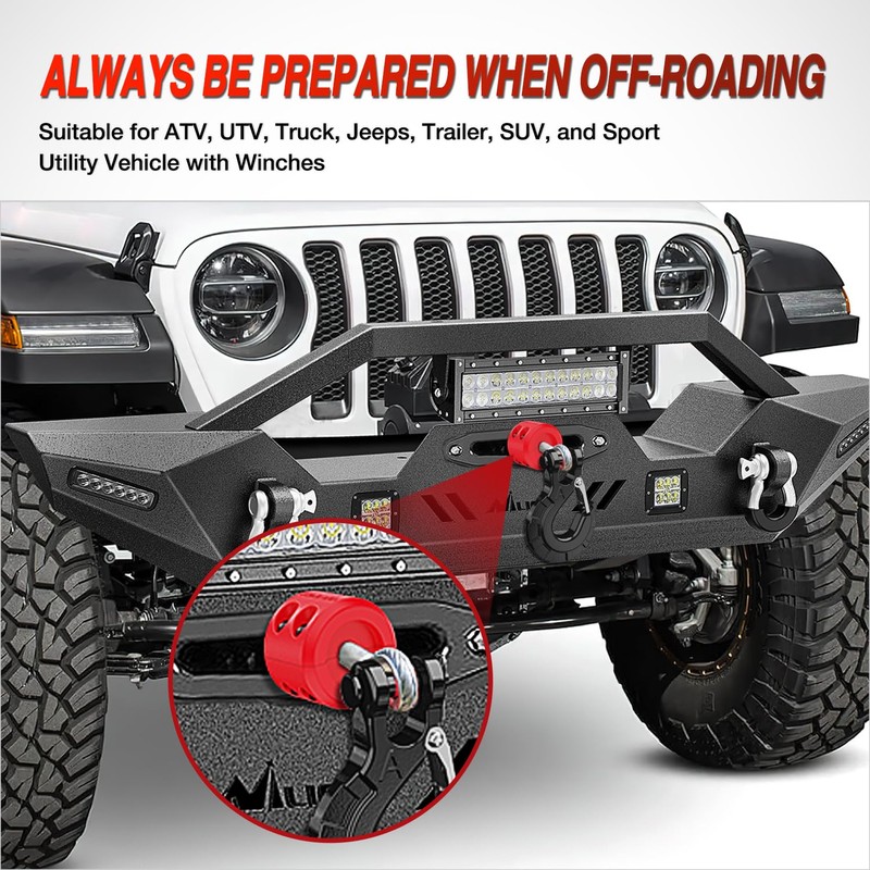 Nilight Winch Stopper for ATV UTV Truck SUV Winch Cable
