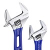 sourcing map 1pcs Adjustable Wrench 6" Jaw 1.4" with Rubber