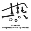 1120 Piece M3 Screws Set, Countersunk Screws Nuts Set, Threaded