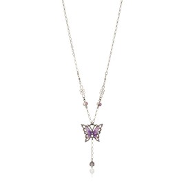 Anna Sui SAMN190655XV Butterfly Motif 2-Piece Necklace Set, Metal, No Gemstone