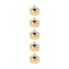 5 Pcs Professional Watch Crown Parts Gold Steel Wrist Watch