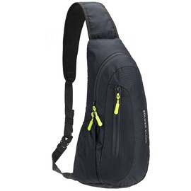 PivotWing Sling Bags for Men Womens Lightweight Small One Strap Chest Side Bag Mini Crossbody Day Pack Everyday Sling Backpack Bodybag for Trip Gym Outdoor Dog Walking Gray