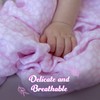 Baby Swaddle Blanket Set, Muslin Swaddle Blanket for Girls &