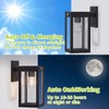 MDENLT 2 Pack Solar Porch Lights Outdoor,Solar Wall Lights with