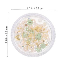 VICASKY DIY Manicure Charms of Pearl Nail Decorations Lightweight Portable Nail Art Studs for Creative Designs for DIY Projects Personal Use