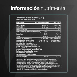 Billones Probióticos 120 Cápsulas Cepas Life