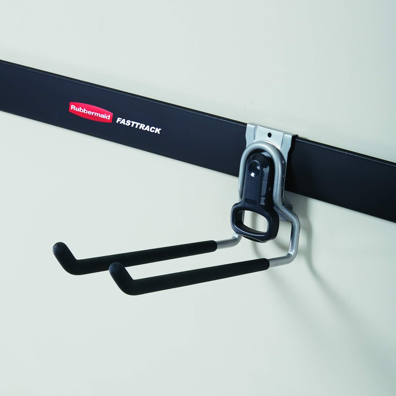 Rubbermaid Fast Track Wall Mounted Garage Storage Utility Multi Hook