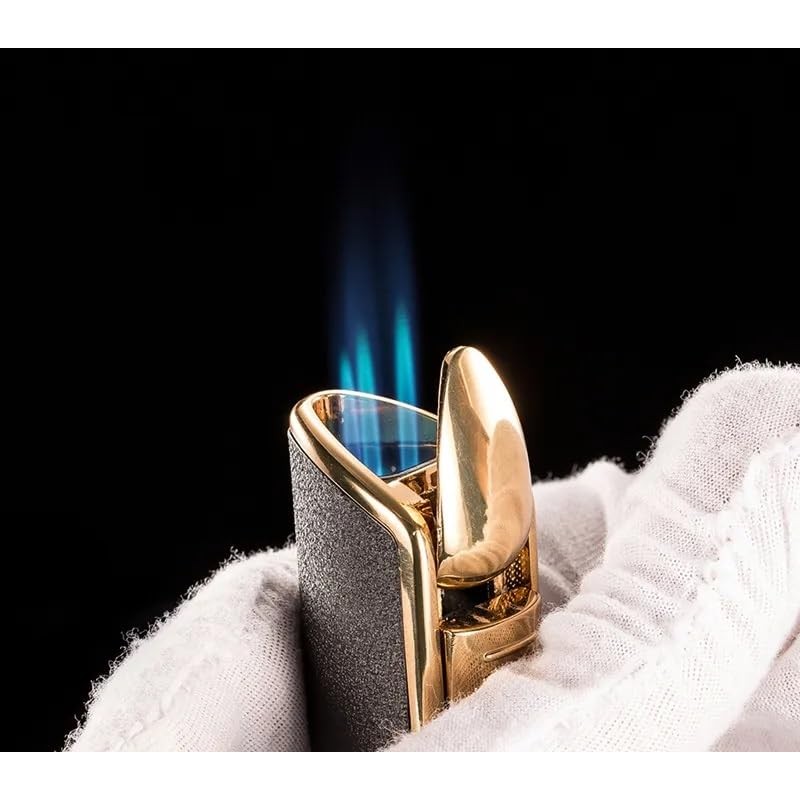 EWT Metal Jet Blue Flame Butane Gas Refillable Lighter