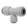 John Guest Reducing Tee, 1/2" Pushfit x 1/2" Pushfit x 3/8" Pushfit, Corrosion-Resistant