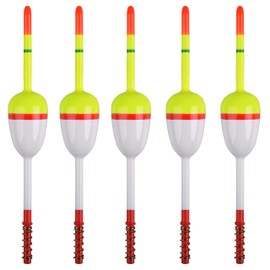 Wood Slip Bobbers Fishing Floats and Bobbers Fishing Cork Spring Bobbers Oval Stick Floats Accessories for Crappie Trout Catfish Panfish Bass Walleyes Fishing (10pcs 5.63X0.91X1.57in/0.21oz)