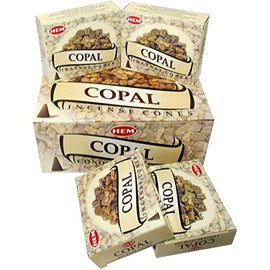 Hem Copal Cones Incense - 4 Packs, 10 Cones per Pack