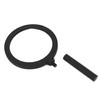5 Inch 15x Handheld Magnifying Glass - Clear Glass Lens