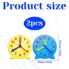 Eophmi Learn to Tell The Time Clock 2pcs Teaching Clocks