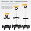 Backpack Trolley, Wheeled Cart with Noiseless Large Wheels Aluminium Alloy