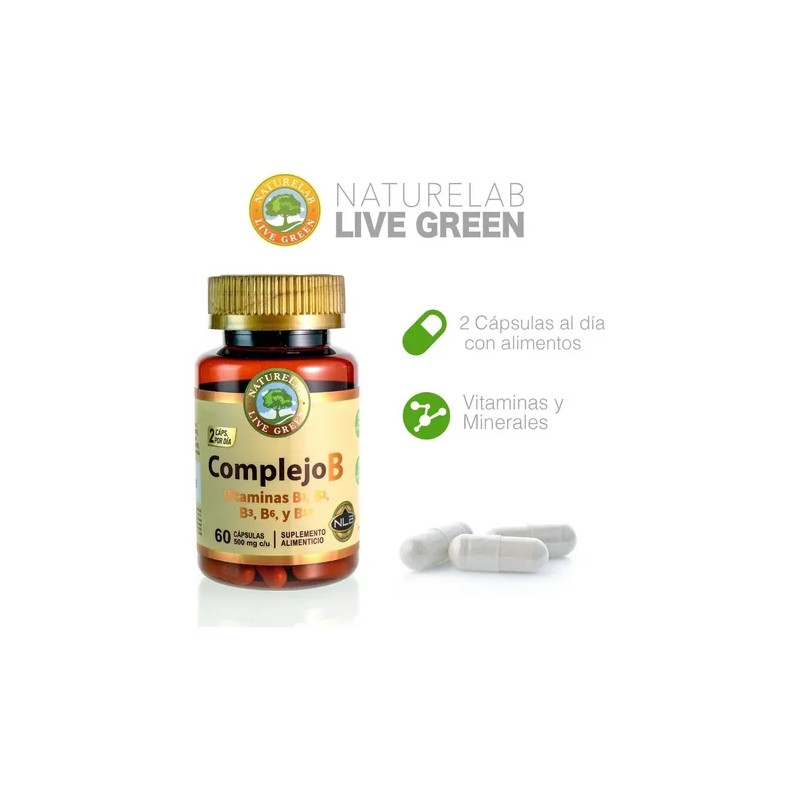 Complejo B - 60 Cápsulas De 500mg - Naturelab