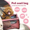 Flagest Dog Car Seat Reinforced Dog Seat Oxford Breathable Washable