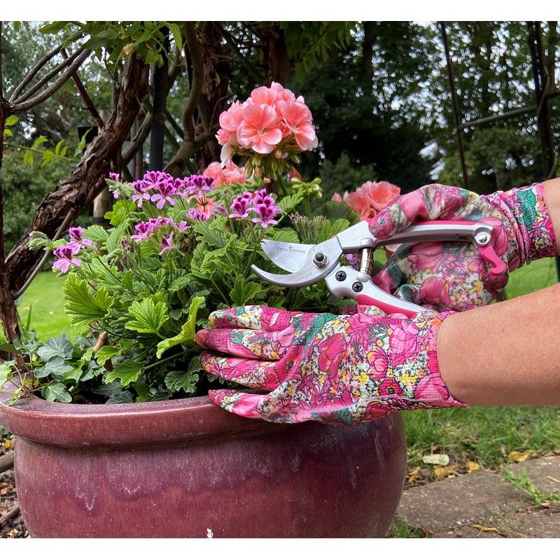Ladies Gardening Gloves (2 Pairs) and Secateurs Set - Perfect