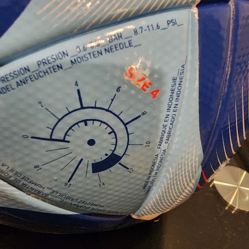 Balon Futbol Juegos Olimpicos 2024 Paris Tamaño 4 Azul (Usado)