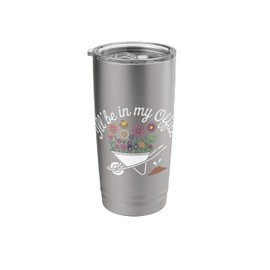 Garden Lover Wheelbarrow I'll Be In My Office Stainless Steel Insulated Tumbler