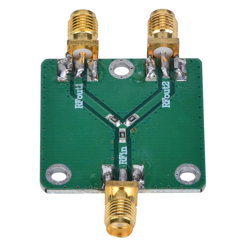 Shipenophy Resistance Power Splitter Power Supply SMA-K Connector 1-2 RF