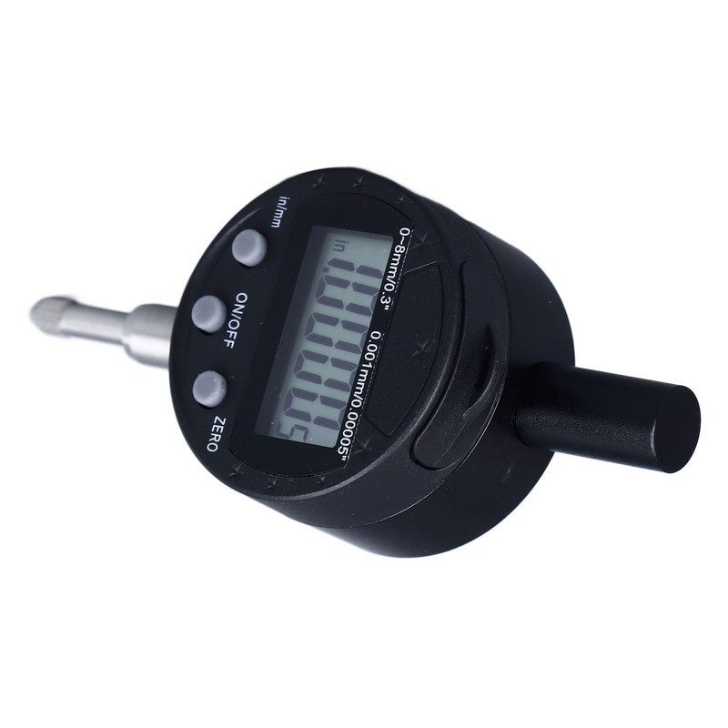 Dial Indicator Digital Display 0.00005in/0.001mm Resolution 0 to 8mm Range