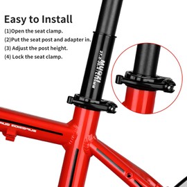 Bicycle Seatpost Shim Aluminum Alloy Bike Seat Post Tube Adapter, 27.2-33.9mm