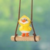 2Pcs Swing Duck Car Hanging Ornament, Car Mirror Hanging Accessories,