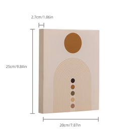 Framed Canvas Wall Art Prints, Swirling Line Waves Décor In Minimalist Abstract Design,Mid Century Modern Decor Wall Art for Office,Bathroom, Bedroom - 8.0x10.0x1.0 inches