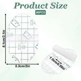 80 Pcs Disposable Waterproof Ear Patches, Soft Cotton Baby Shower Ear Covers Protective Ears Plugs for Swimming Shower Surfing and Other Water Sports