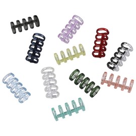 SZSL Loose Leaf Ring, 22-Piece Set, 11 Colors, 5-Hole Leaf Binder Ring, Outer Hole Diameter 0.6 inches (15 mm), Removable, A4, A5, B5 Loose Ring, Binding Material, Word Book, Notebook, Ring File Book
