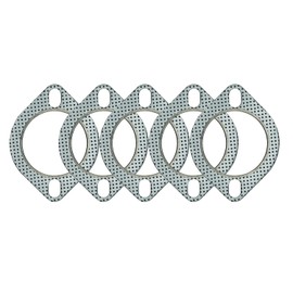 SHINTONES 5 PCS 2.75 Inch 2-Bolt Exhaust Flange Gasket Turbo/Manifold/Header Down/Dump Pipe Flange, High Temperature Graphite for Headers, Catback, Axleback, MLSG High Temp Exhaust Gasket (70mm Wide)