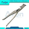 9in (22.9cm) Cast Spreader, 3-Prong Serrated Jaws, Spring-Action Cast Removing