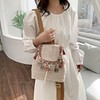 Women Mini Straw Flap Backpack Boho Summer Fringed Tassel Shoulder