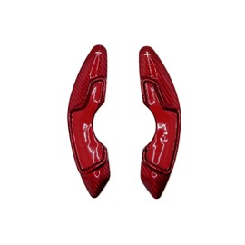 EVOGEAR External LEXUS Exclusive Paddle Shift Cover Steering Paddle Shift Extension Accessory Custom Parts (Red Carbon)