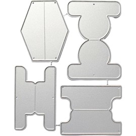 Tabs Die for Card Making, Scrapbooking Die-Cuts,Tabs Metal Cutting Dies Congratulations Die Cuts Birthday Embossing Stencils Template for DIY Scrap-Booking Decor Wedding Birthday Blessing Card