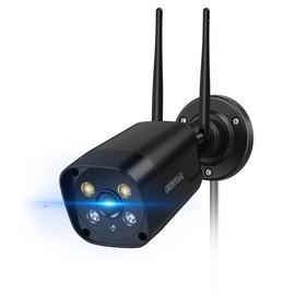 5MP Add-on Camera for Wireless Security Camera System Outdoor, Wireless Cameras with Dual Antennas, Compatible with NVR, Cannot Be Used Independently