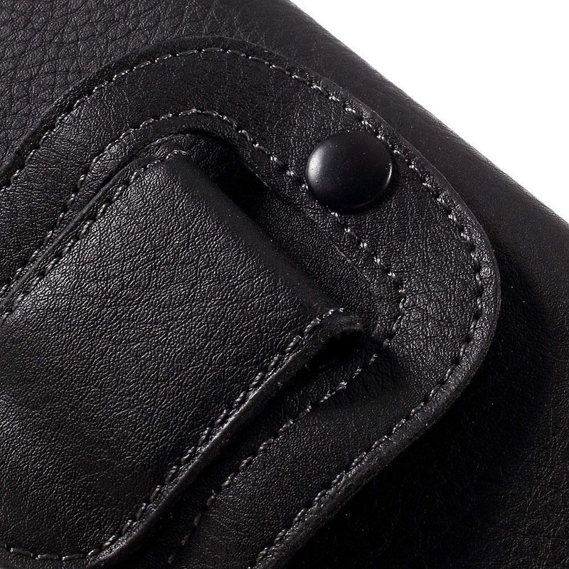 DFV mobile - Leather Horizontal Belt Clip Case with Card