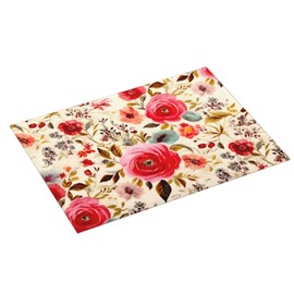 Large Dish Drying Mats For Kitchen Counter Microfiber Kitchen Drying Mat XL Draining Pad Absorbent Quick Drying Dish Mat 18x24 Inch - Floral Boho Flowers