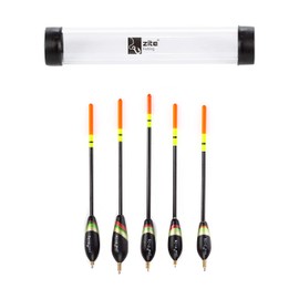 Zite Fishing Waggler Floats Set – 5 Pieces Pre-Leaded Fishing Floats & Floats Coarse Fish Fishing – 2 + 2 g – 8 + 2 g Running Floats