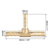 sourcing map Hose Reducer Barb Connection T-shaped 3-Way Connector 6
